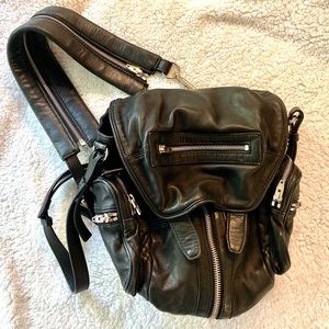 Alexander Wang Mini Marti Black Silver backpack